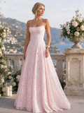 Valenne | Robe Maxi en Dentelle à Bretelles Spaghetti