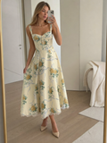 Lynn | Robe Midi à Corset Doux avec Corsage Structuré