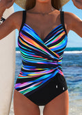 Amira | élégant maillot de bain noir croisé pour femmes