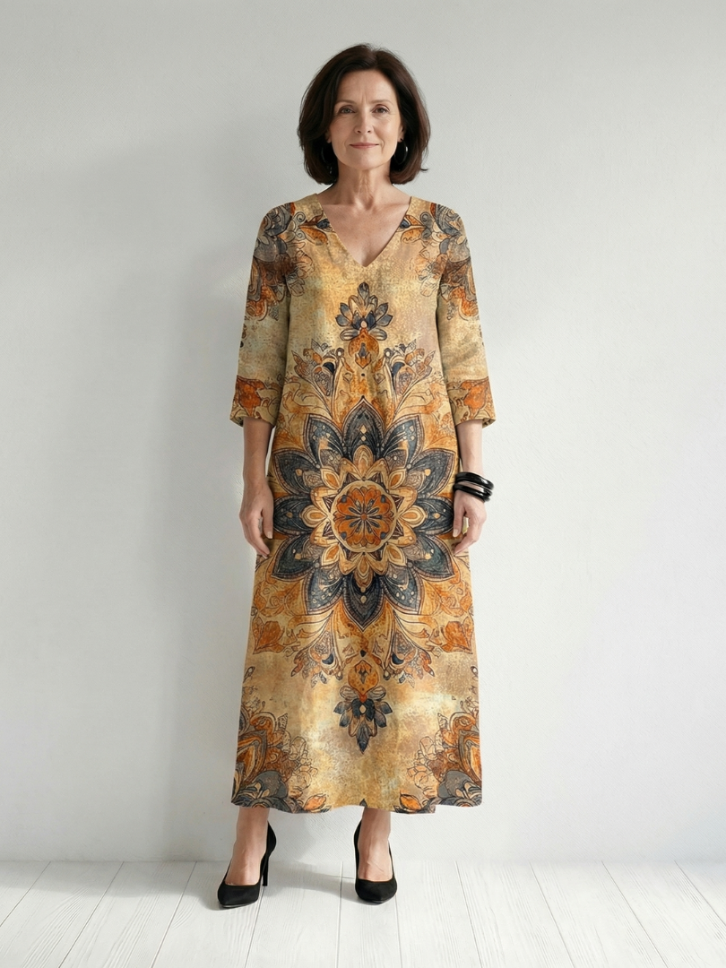Damon | Robe Midi Fleurie Douce