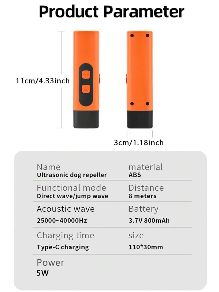 BarkGuard Ultrasons Afschrikker | Appareil humain pour décourager les aboiements indésirables des chiens