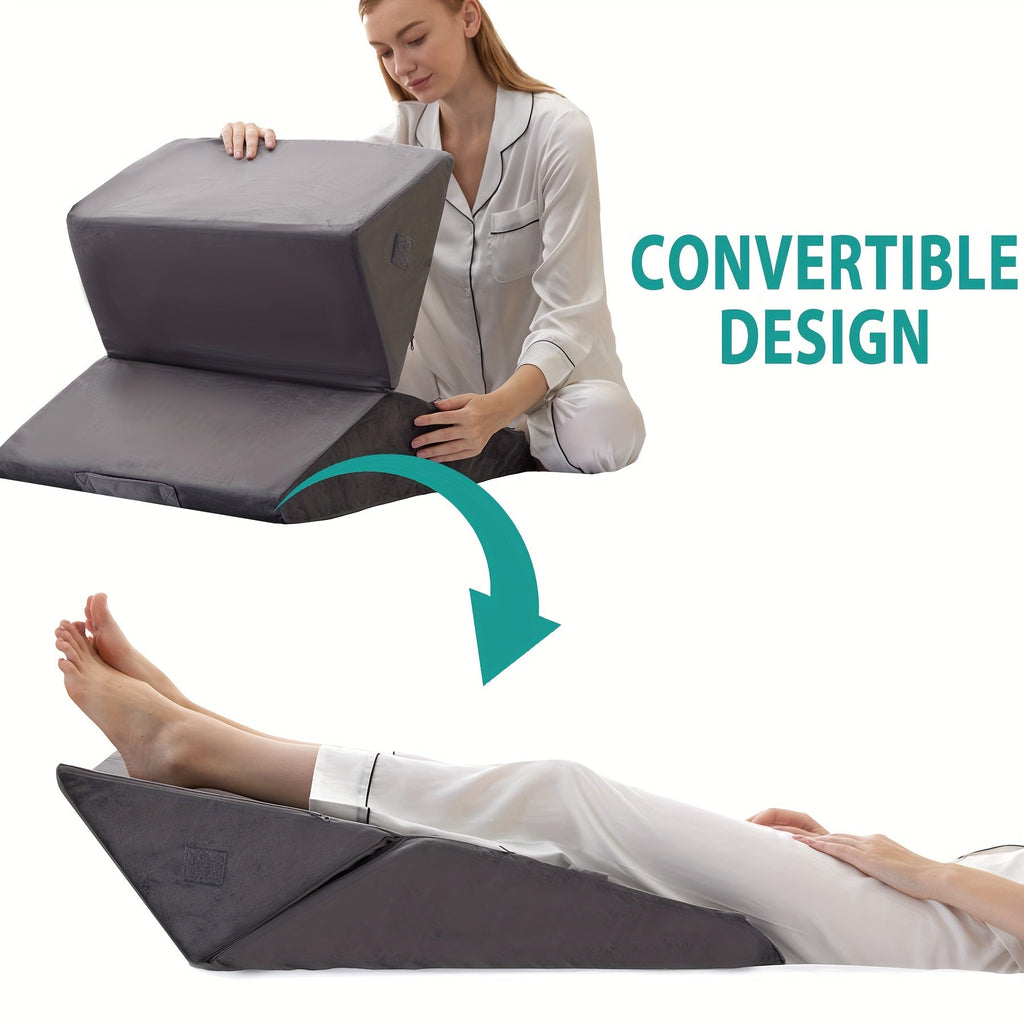 Coussin orthopédique réglable en coin RelaxPlus - Système de support en mousse à mémoire premium 7 en 1