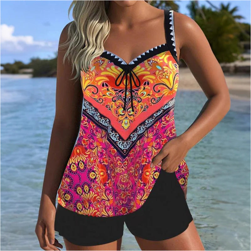 Nayi | Maillot de bain imprimé avec top et shorts