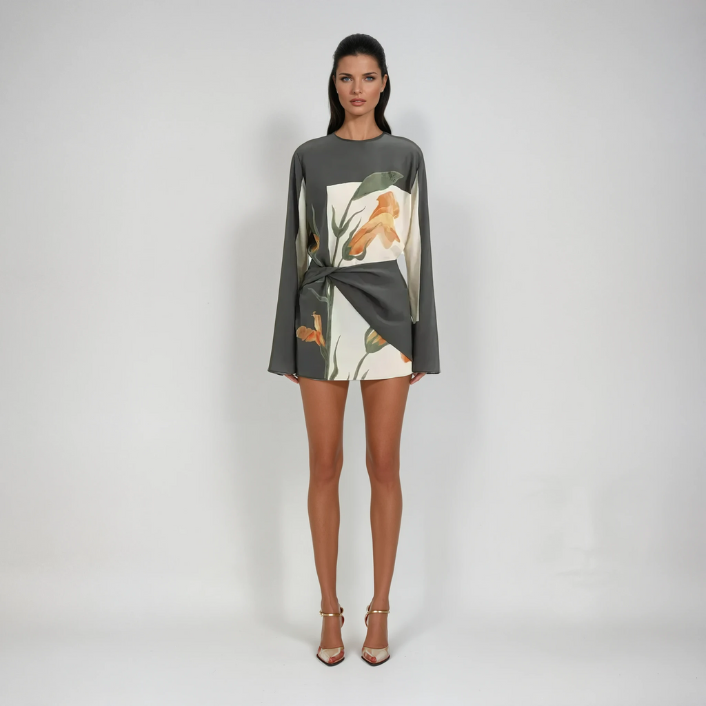 Robe Mini Cocktail Constance à Imprimé Floral