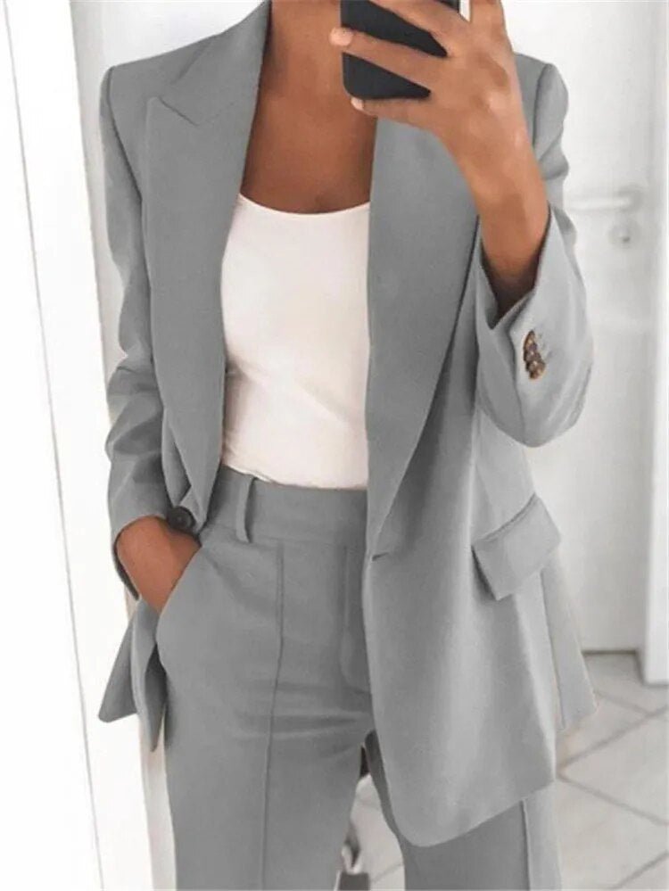 Costume de blazer 2 pièces pour femmes