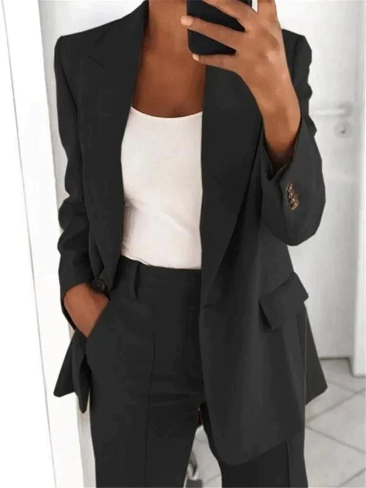 Costume de blazer 2 pièces pour femmes