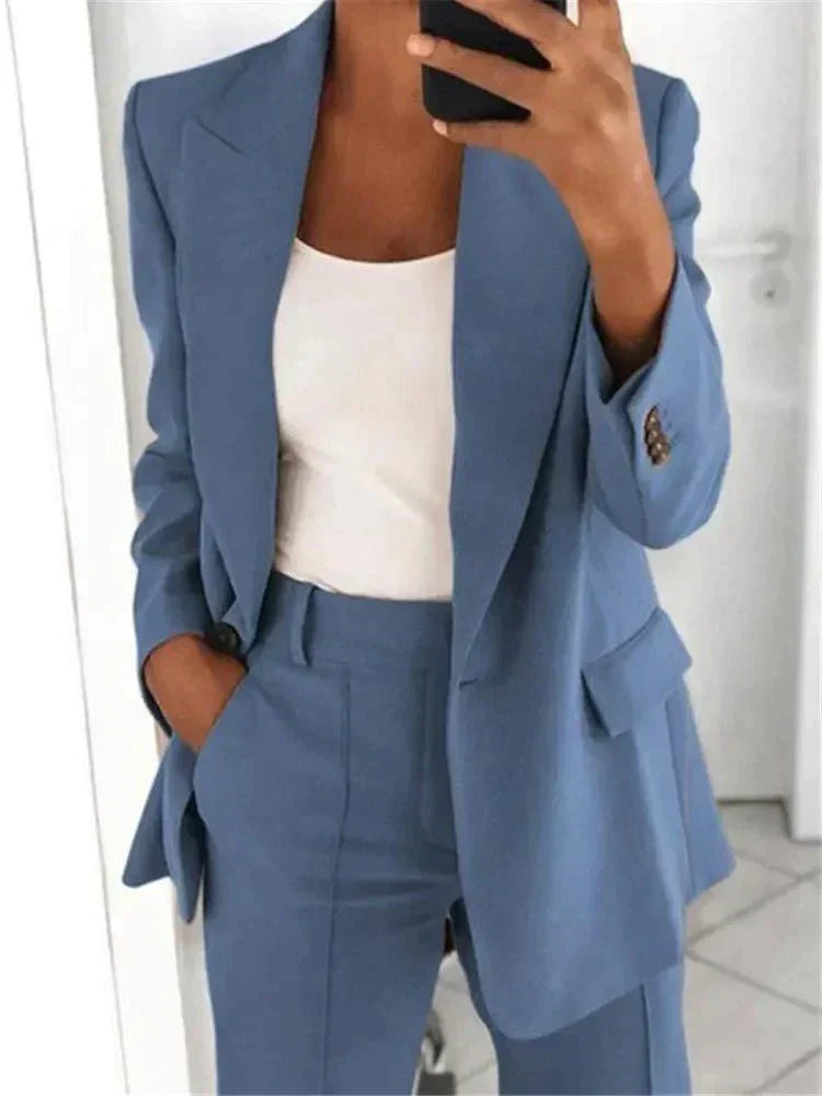 Costume de blazer 2 pièces pour femmes