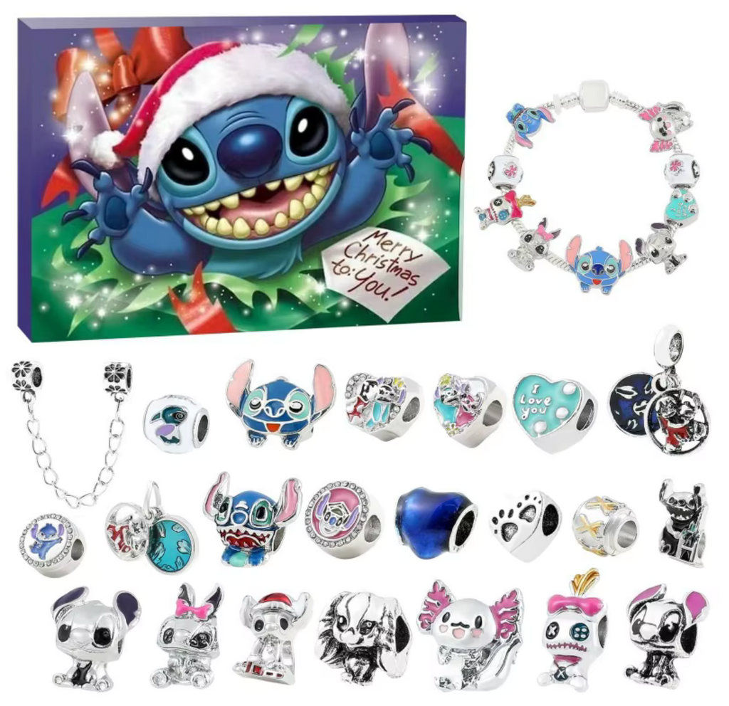 Calendrier de l'Avent FamilieJoy 2025 | Surprises comblées pour tous avec Stitch, Football, Puzzles & Cristaux