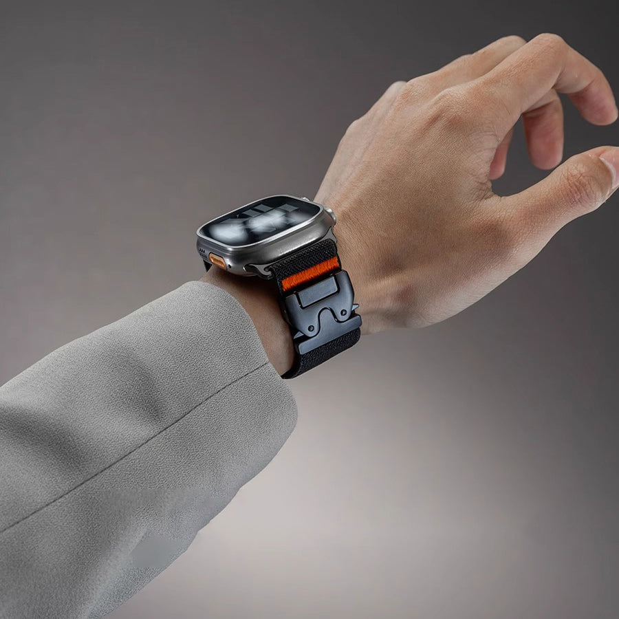 LuxeFlex Elite Nylon Band | Bandes élastiques confortables et élégantes pour Apple Watch