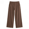 Loriva – Pantalons Palazzo à Taille Haute et Jambes Larges
