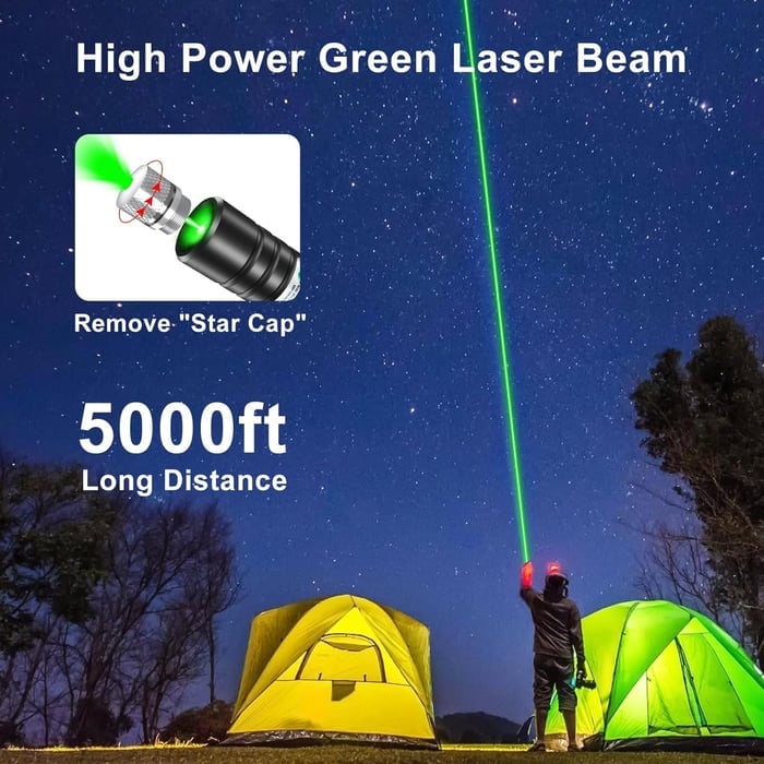 LuxeBeam Laser Pointer Bi-Couleur | Laser rouge et vert précis pour des présentations polyvalentes