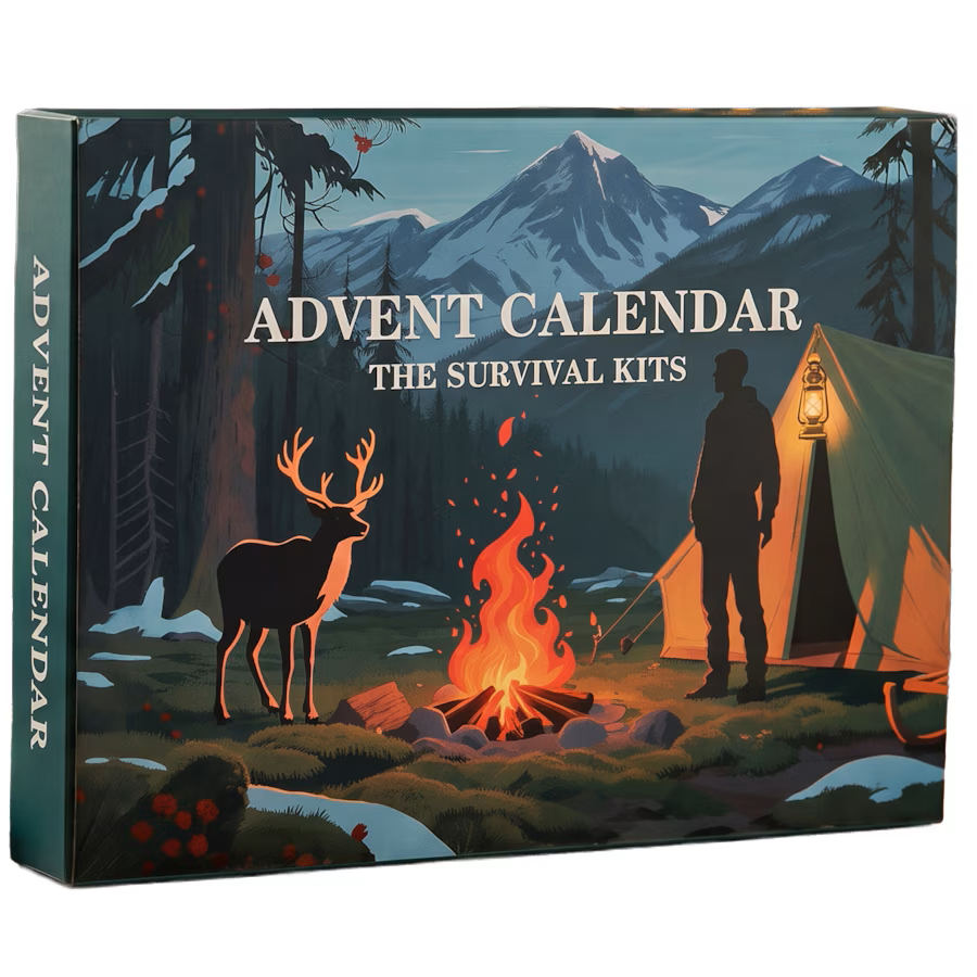 Calendrier de l'Avent Outils – 24 Jours avec Outils de Plein Air et d'Aventure
