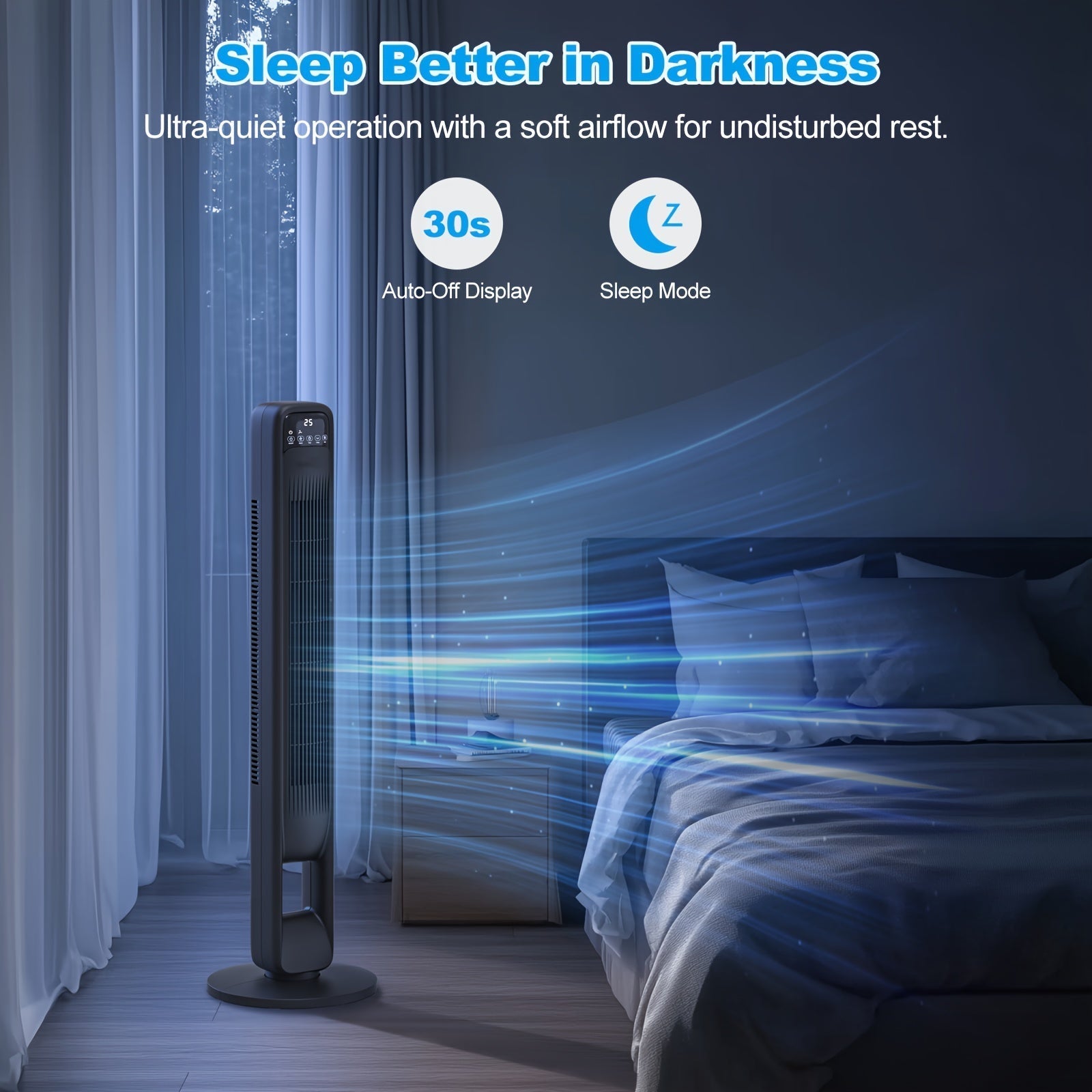 Ventilateur Tour Sans Pale – Silencieux et Réglable