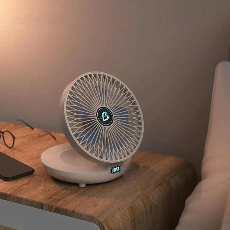 AeroLux Élégant Ventilateur Portable | Ventilateur pliable et stylé pour un confort ultime