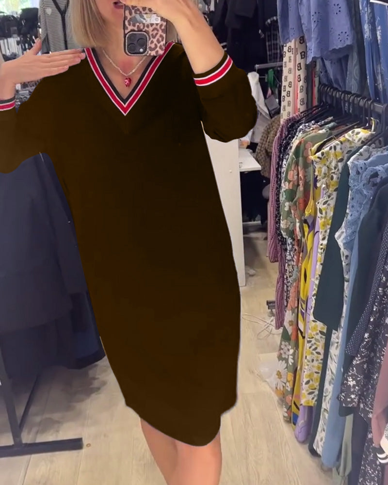 Elisa | Robe élégante à décolleté en V avec poches
