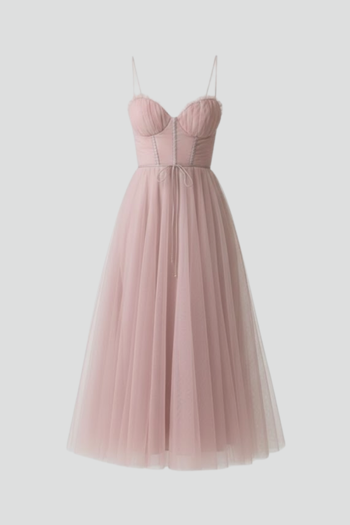 Robe en Tulle pour Femmes avec Décolleté en Coeur