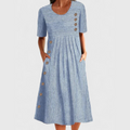 Wanda™ - Robe Midi Rayée