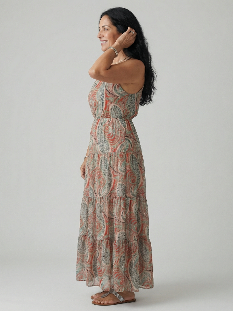 Aven | Robe Maxi Drapeau Calme