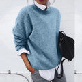 Émilie - Pull Élégant Oversize Col Montant