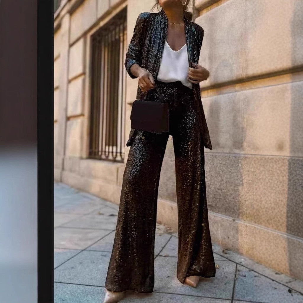 Echoarchiv | Design Tendance - Costume Paillettes Taille Haute