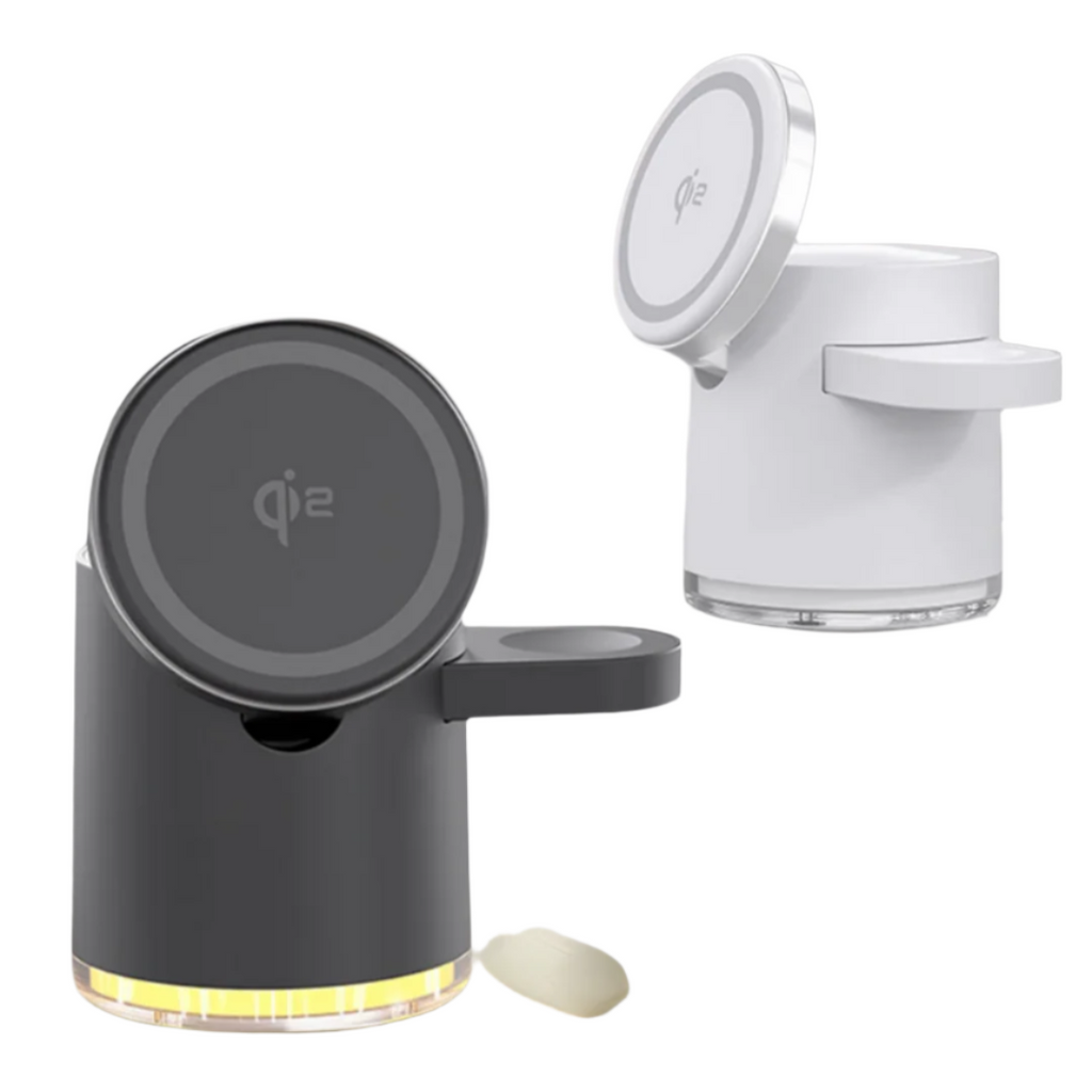 LuxDock Elite Station de Charge | Solution tout-en-un de luxe pour appareils Apple & Android