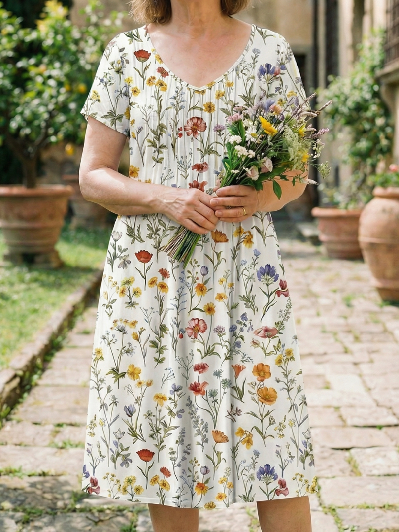 Florence | Robe Champêtre de Fleurs Sauvages