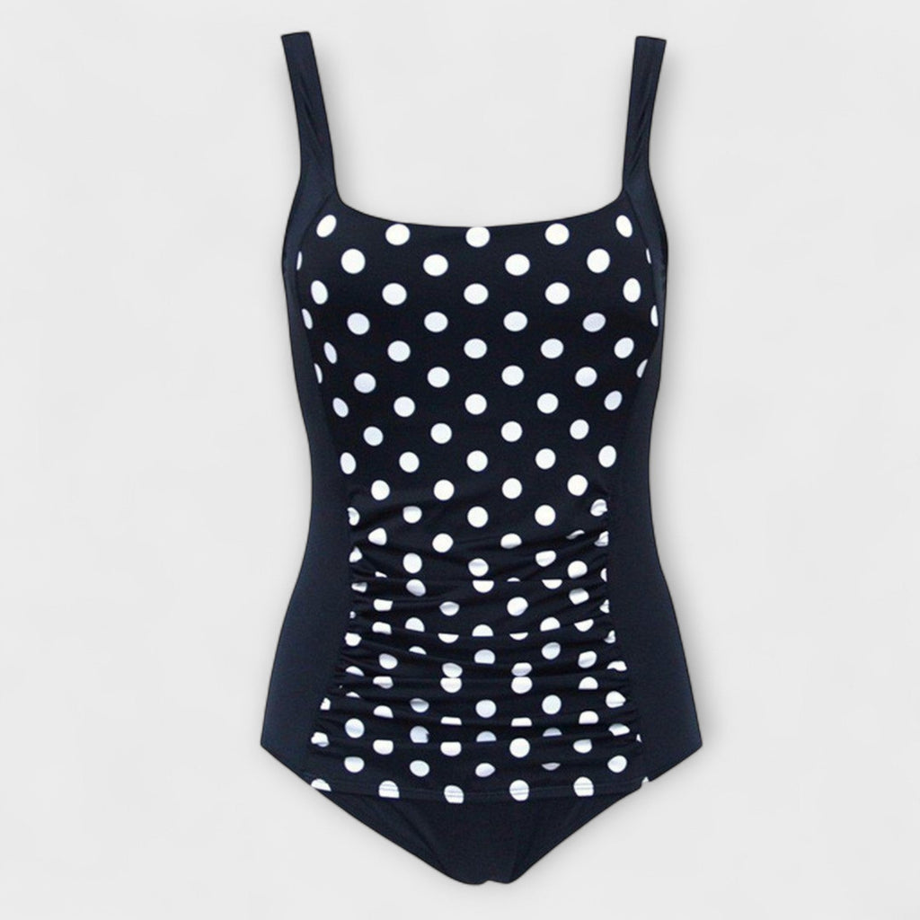 Maillot de Bain Une Pièce pour Femme avec Décolleté en V et Détail Froncé Latéral