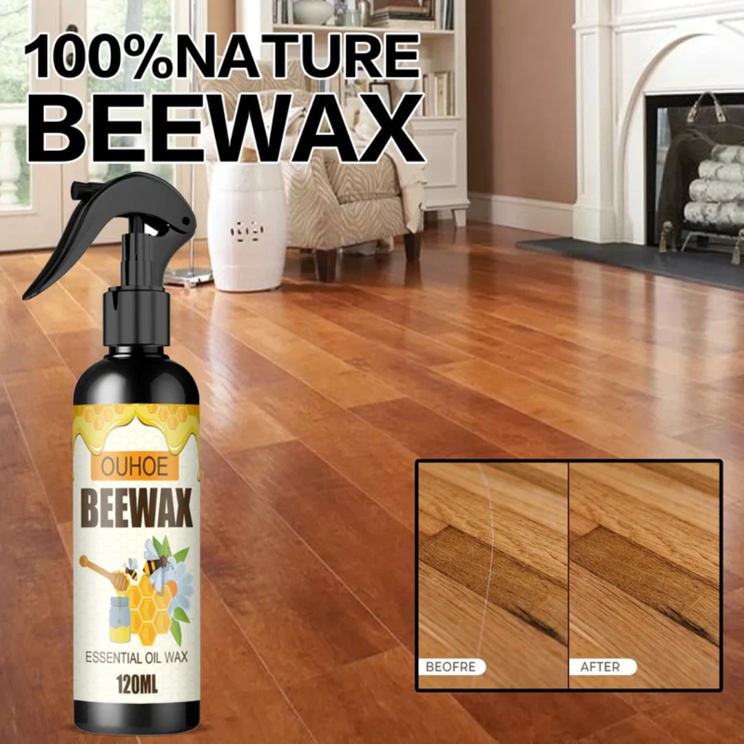 HoneyShine Polish | Spray de Cire d'Abeille pour Rafraîchir les Meubles