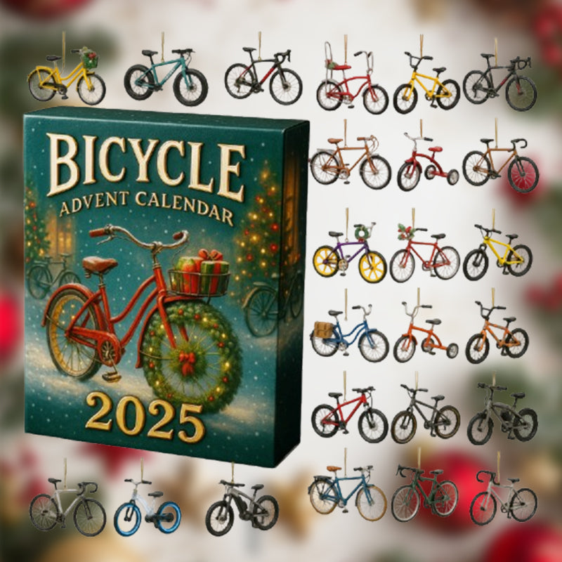 Calendrier de l'Avent Fête à Vélo Rétro 2025 – 24 Miniatures pleines de Joie de Noël