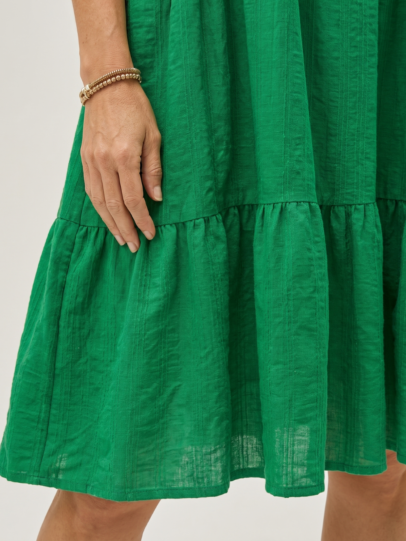 Zema | Robe midi à épaule unique avec détail nœud