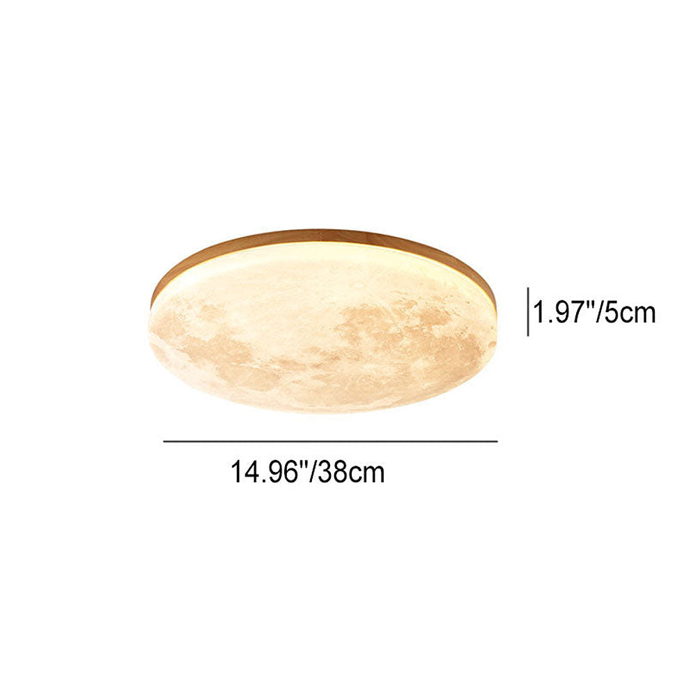 LunaGlow - Lampe de Plafond en Forme de Lune avec Éclairage LED Doux