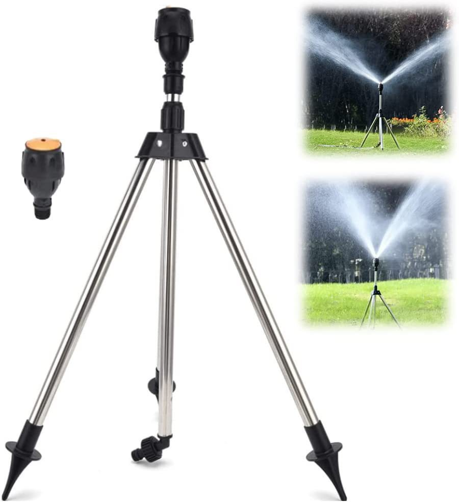 Arroseur Automatique de Jardin Rotatif avec Trépied Pliable