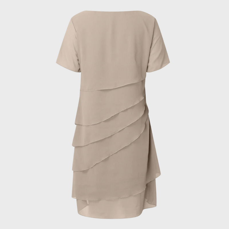Elara™ - Robe en Chiffon Superposée