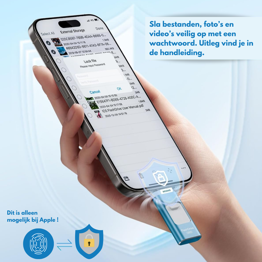 SnapVault 4-en-1 clé de sauvegarde | Depuis le téléphone directement sur votre USB