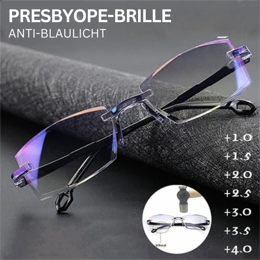 Lunettes avec filtre à lumière bleue et verres progressifs – VisionGuard