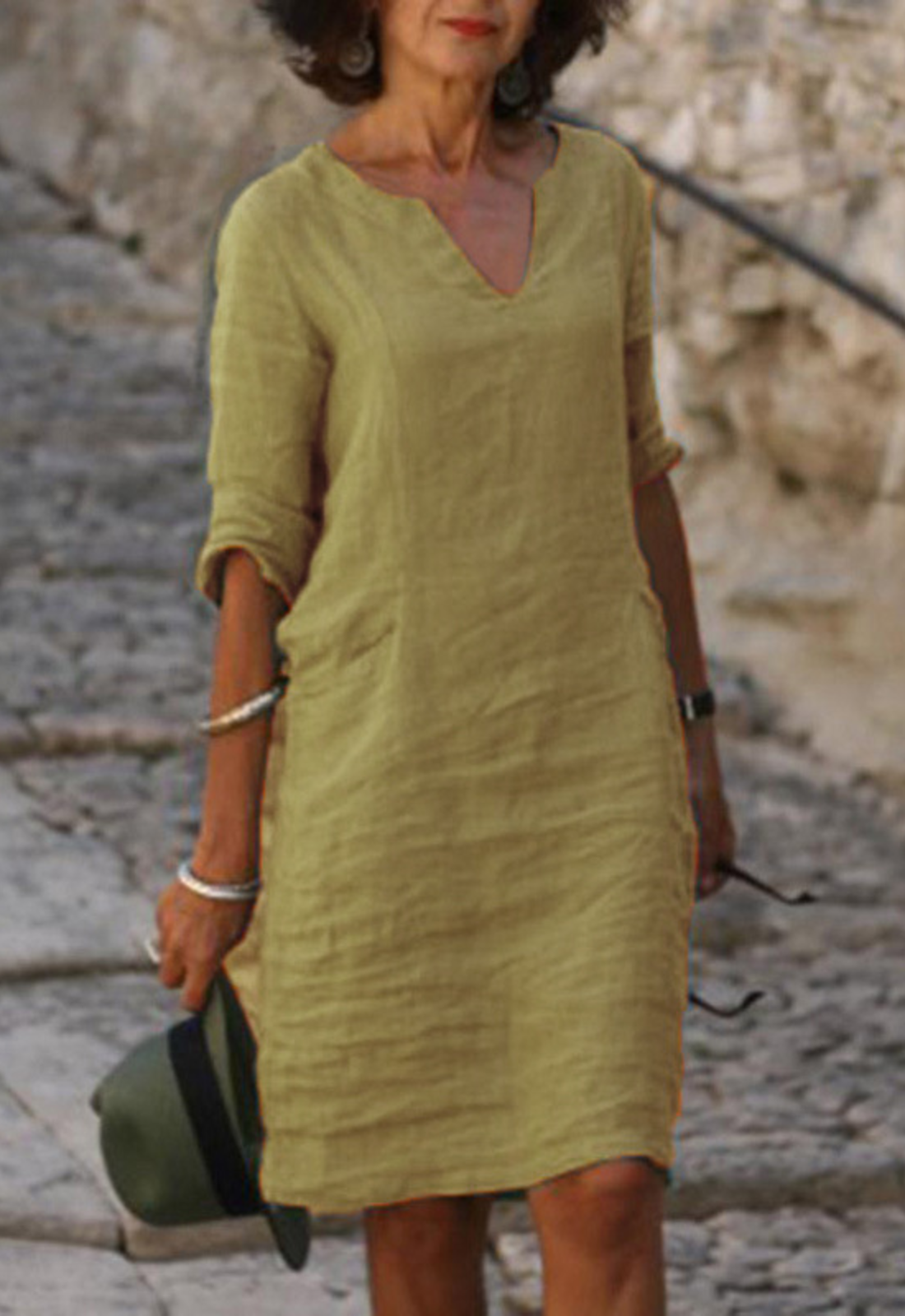 Elvy™ - Robe élégante à décolleté en V