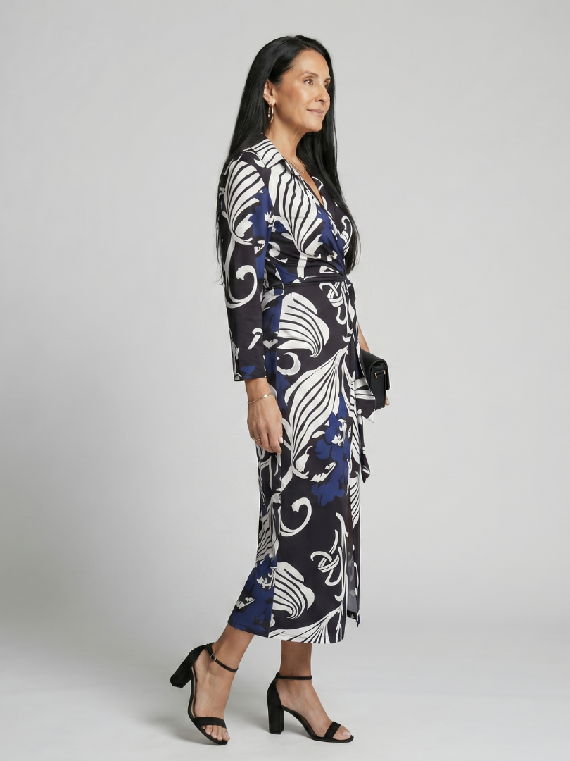 Elden | Robe Midi Wrap Décontractée