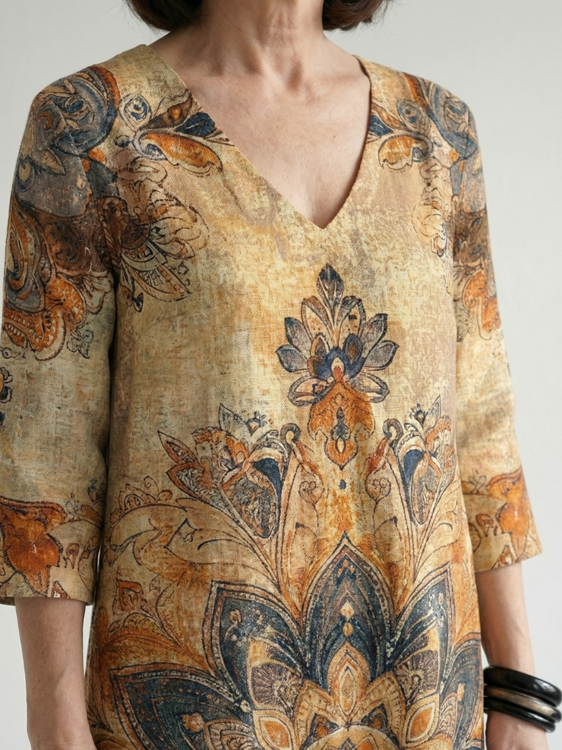 Damon | Robe Midi Fleurie Douce