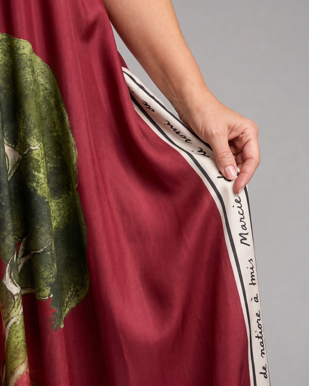 Lira | Robe Midi Fluide Sans Manches à Imprimé Paysager