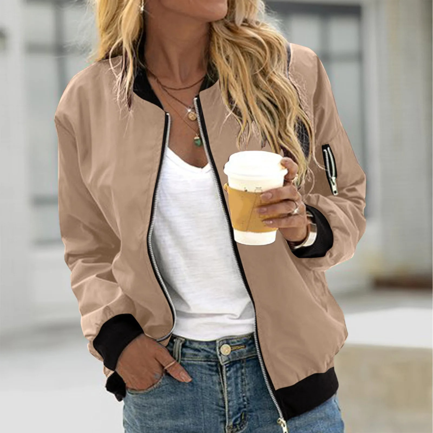 Echoarchiv | Veste Bomber Stylée pour Femmes