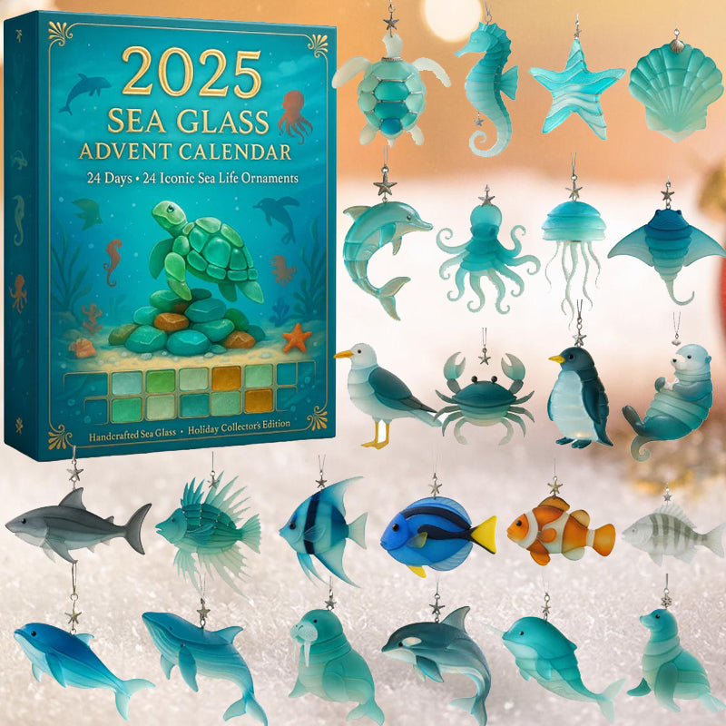 Calendrier de l'Avent ShellSpark 2025 | Découvrez des surprises quotidiennes avec des trésors d'art en verre de mer écologiques !