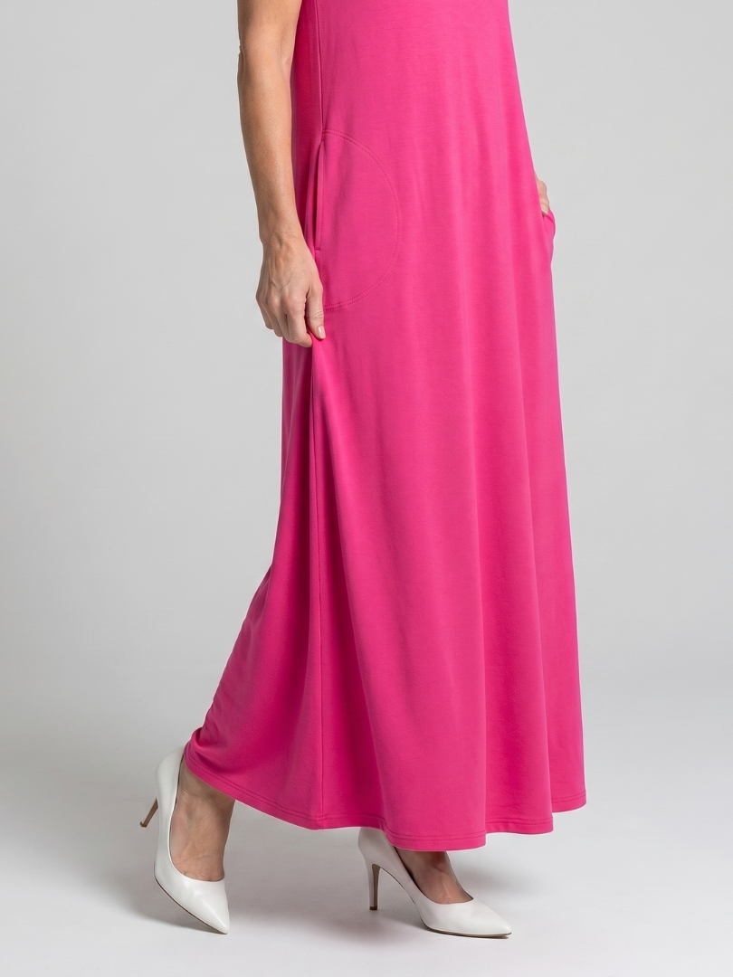 Valerie | Robe Midi Sans Manches Imprimée de Feuilles Tropicales