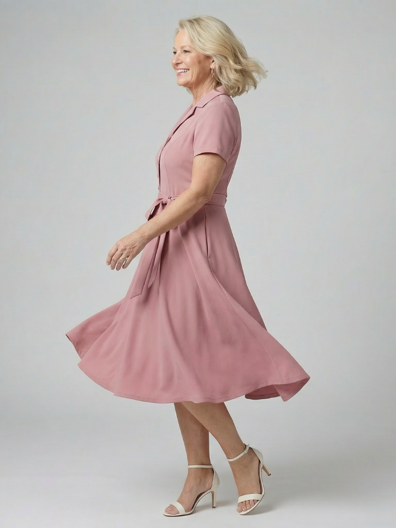 Eiran | Robe Midi Fluidité Douce