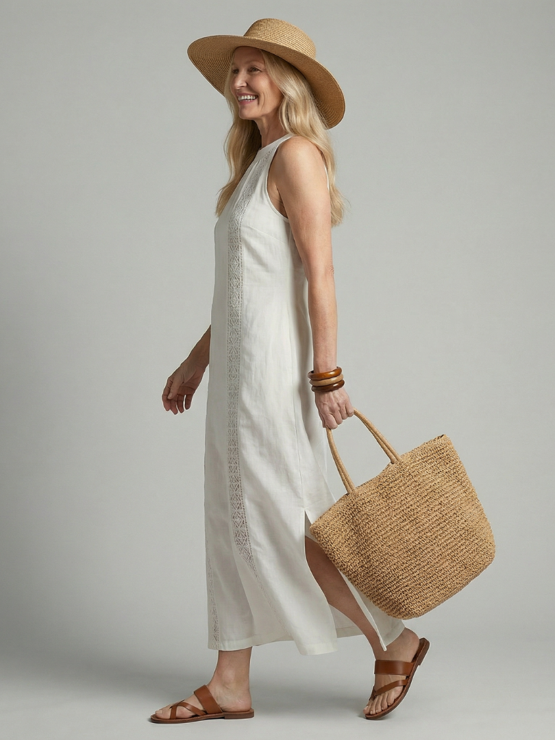 Nerina | Robe Midi Forme Simple