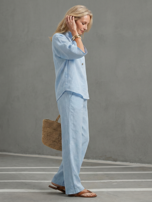 Amity | Ensemble Tunique Pantalon Détendu à Boutons