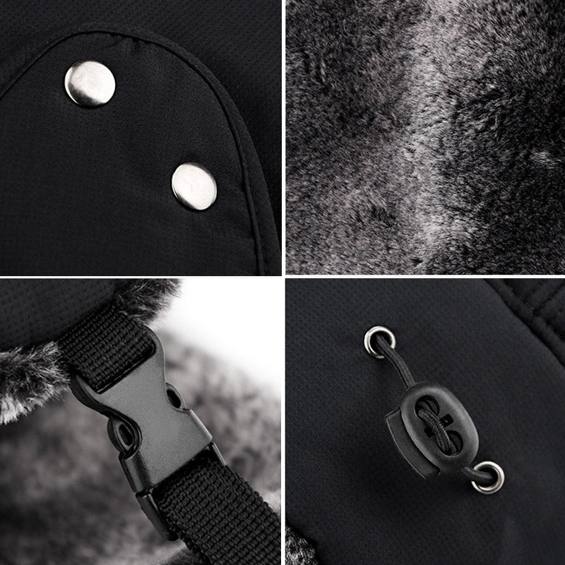 LuxGuard™ Bonnet Coupe-Vent avec Protection des Oreilles | Protège du vent et du froid avec style