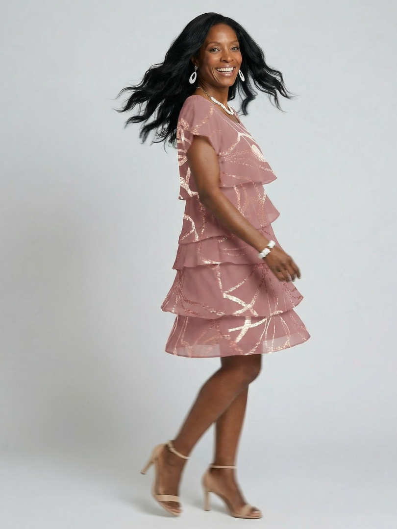Hoku | Robe abstraite midi élégante