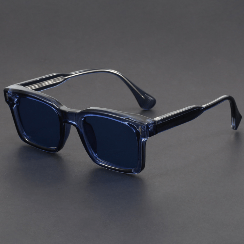 Lunettes de Soleil Carrées pour Homme avec Monture en Acétate et Verres de Protection UV400