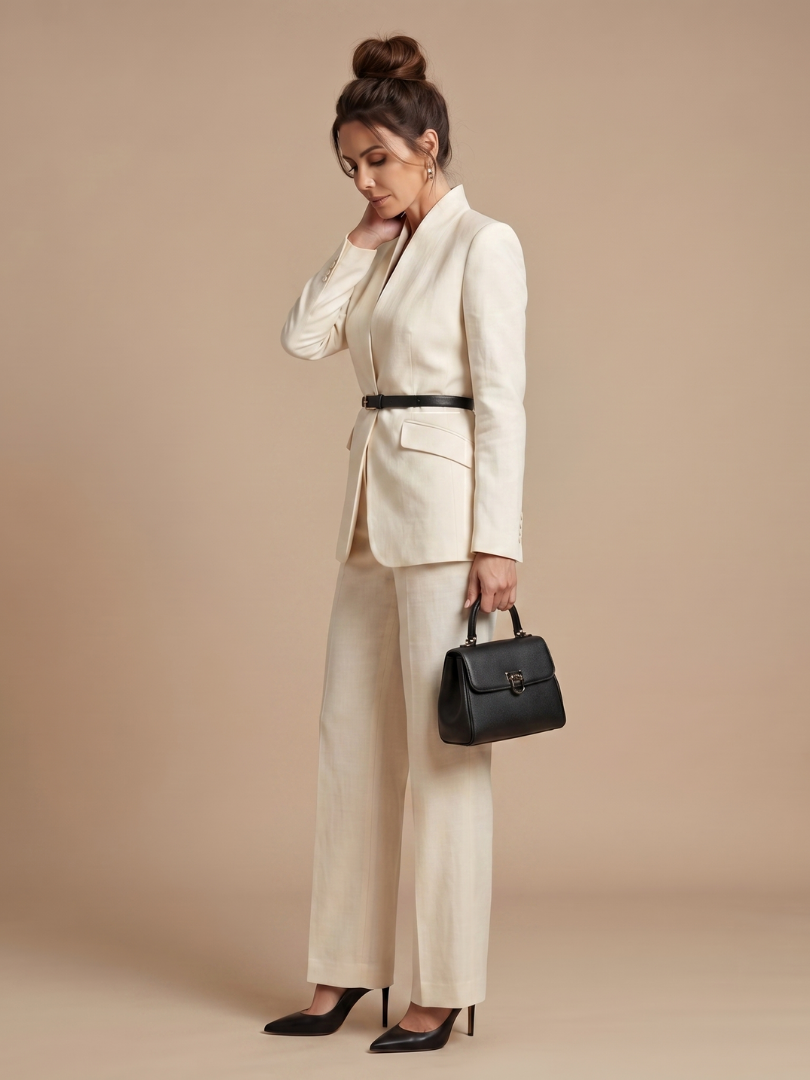 Delta | Costume sur mesure à col montant