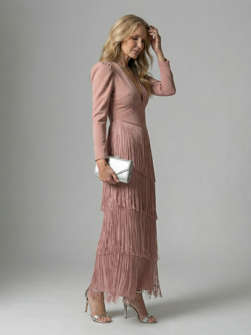 Noren | Robe Midi à Franges